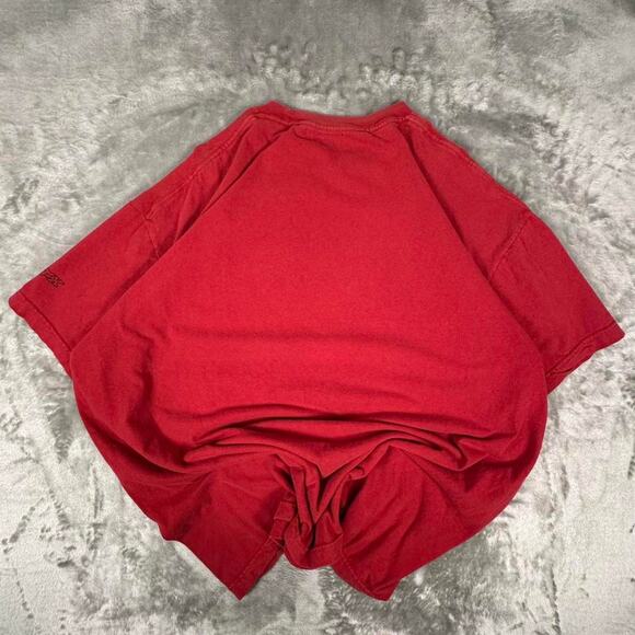 Y2K Fox Racing Red “Core Since 74” Blue Logo Graphic T-Shirt Size XXL - Picture 2 of 7